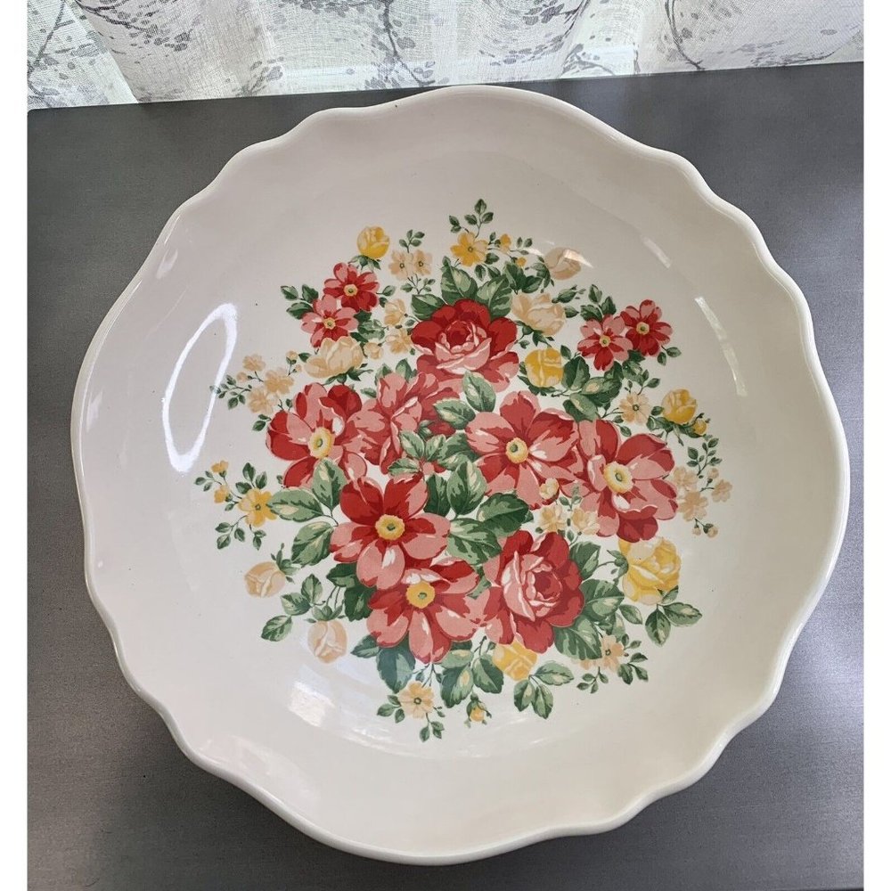 The Pioneer Woman Vintage Floral 13" Pasta Serving Bowl Cottagecore Farmhouse